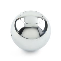 SHIFT KNOB PUSH BUTTON ROUND POLISHED PLAIN