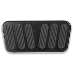 BLACK AUTO BRAKE PEDAL PAD FOR '73-'75 CHEVY TRUCK WITH RUBBER INSERT