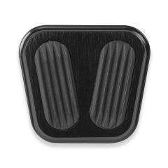 BLACK E-BRAKE PEDAL PAD FOR '73-'02 CHEVY TRUCK WITH RUBBER INSERT