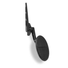 XL OVAL BLACK THROTTLE ASSEMBLY WITH RUBBER INSERT