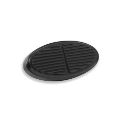 MINI OVAL BLACK BRAKE PEDAL PAD WITH RUBBER INSERT