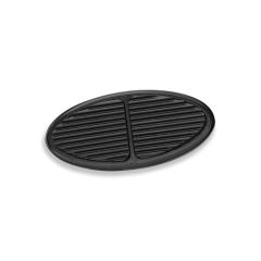 STANDARD OVAL BLACK BRAKE PEDAL PAD WITH RUBBER INSERT