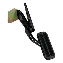 BLACK THROTTLE ASSEMBLY FOR '69-'70 MUSTANG WITH RUBBER INSERT