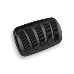 XL CURVED BLACK AUTO NON-POWER BRAKE PEDAL PAD FOR '55-'57 CHEVY WITH RUBBER INS