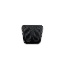 CURVED BLACK E-BRAKE PEDAL PAD FOR '64-'75 CHEVELLE A-BODY WITH RUBBER INSERT