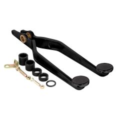 GOOLSBY EDITION BLACK BRAKE & CLUTCH ARMS FOR KUGEL COMPONENTS REVERSE 90 DEGREE