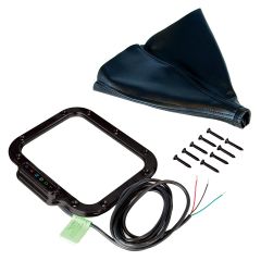 RECTANGULAR BLACK BOOT INDICATOR FOR AOD/4R70W/AODE WITH VERTICAL DISPLAY