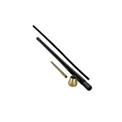 12" STRAIGHT BLACK REPLACEMENT LEVER KIT WITH THREADED END