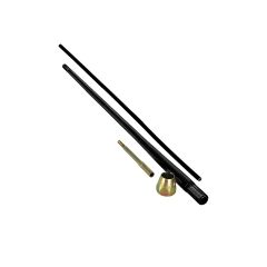 16" STRAIGHT BLACK REPLACEMENT LEVER KIT WITH THREADED END