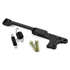 BRACKET STREET DEMON FOR THROTTLE & KICKDOWN BLACK BILLET ALUMINUM WITH BLACK SS
