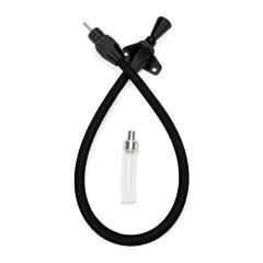 36" HI-TECH FLEXIBLE BLACK STAINLESS FIREWALL MOUNT TRANS DIPSTICK FOR 6L80E/6L9